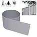 Produktbild wolketon 10 Stück Sichtschutzstreifen- Grau Hartes PVC Höhe 19 cm x Breite 252 cm Einstab und Doppelstabmatten UV-Resistent Für Garten Balkon effektiver Sichtschutzfolie