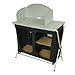 Produktbild 10T Flapbox Kitchen Campingküche 86x50x110cm Kocherschrank mit Windschutz 3 Fächer mobiler Campingschrank mit Aluminium Tischplatte verschließbarer Reiseschrank mit Insektenschutz Türen & Belüftung