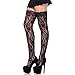Produktbild Leg Avenue 9762 - Lace Halterlose Strümpfe Mit Lace Top Schwarz Damen Dessous, Einheitsgröße (EUR 36-40)