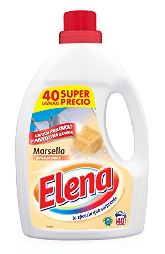Elena Detergente Líquido Marsella - 6 Paquetes de 40 Dosis - Total: 240 gr