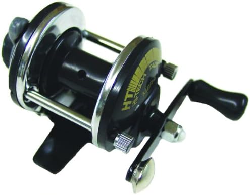 HT Enterprises Deluxe Mini Bait Cast Reel with Drag, Black