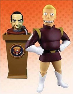 Futurama Toynami serie 2 acción figura Zapp Brannigan