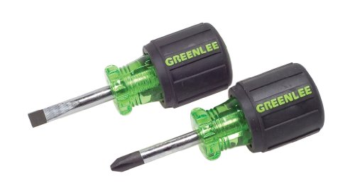 Greenlee0153-04C Stubby Screwdriver Set, 2 Piece
