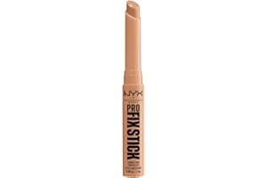 NYX Professional Makeup Correttore in Stick, Attenua, Corregge e Illumina, Tenuta fino a 12h, Arricchito con Acido Ialuronico, Pro Fix Stick, Tonalità: Neutral Tan, 1,6 g
