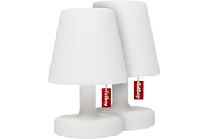 Fatboy Edison the Petit |Ensemble de 2|Table LED Extérieur Sans Fil Sans Fil & USB Rechargeable Picol Blanc Jardin [Classe d'efficacité énergétique A]