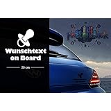 Schnuller - Schnulle #2 | Baby - Name On Board | Wunschtext | Auto Aufkleber | Lustig | Baby On Board