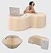 Produktbild smartlife Home Möbel softeating modernes Design accordin Faltblätter Hocker Sofa Sessel Papier Entspannende Fuß stool-fashion Papier Design, ideal für Schule, Küche, Wohnen & Esszimmer Weiß