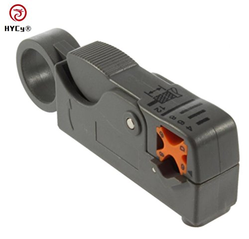 Preisvergleich Produktbild Hycy Multitool Portable Koaxialkabel Stripper Draht Crimper Zangen Netzwerk Crimpen Cutter Werkzeuge Rotary Coax Stripper Für RG59 / 6 / 58