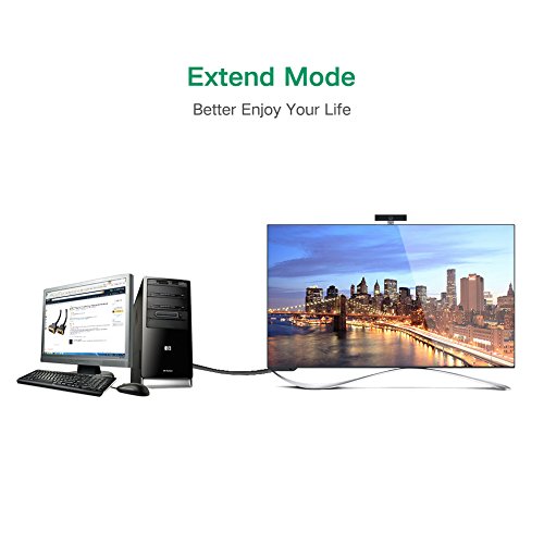 UGREEN DVI auf VGA Kabel Adapterkabel DVI-I 24+1 Stecker auf 15 VGA Stecker Hochreine Kupferleiter ,micro usb für Stormversorgung, HD 1080P für Gaming , DVD , Laptop, HDTV und Beamer (1m) - 6