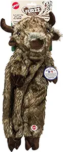 Ethical Pets 54332 Furzz Buffalo Pet Squeak Toys
