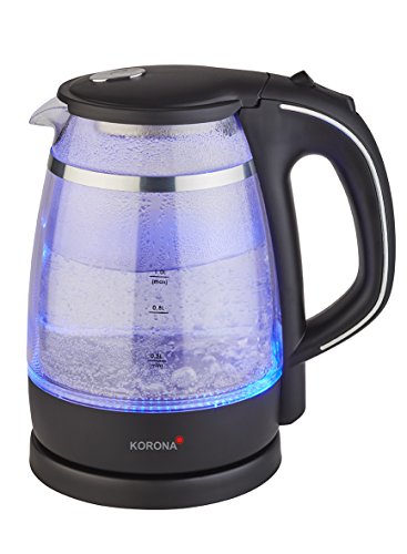 Korona – Doppelwandiger Wasserkocher 20610 I 1,0 Liter I LED Beleuchtung I 360 ° I 1600 W I Schwarz - 2