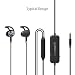 Produktbild RAVEtone Aktive Noise Cancelling Kopfhörer, verdrahtete HD Stereo In Ear Kopfhörer ANC Starke Bass Sport Earbuds mit eingebautem MIC In-Line Steuerkabel Headsets 15 Stunden Spielzeit w/Travel Case