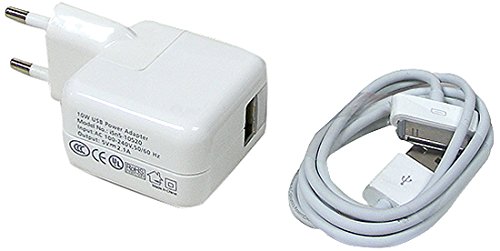 Tecnimax TMXAC0201 - Cargador USB para Apple iPad iPhone iPod  cable USB incluido  2 1 A 