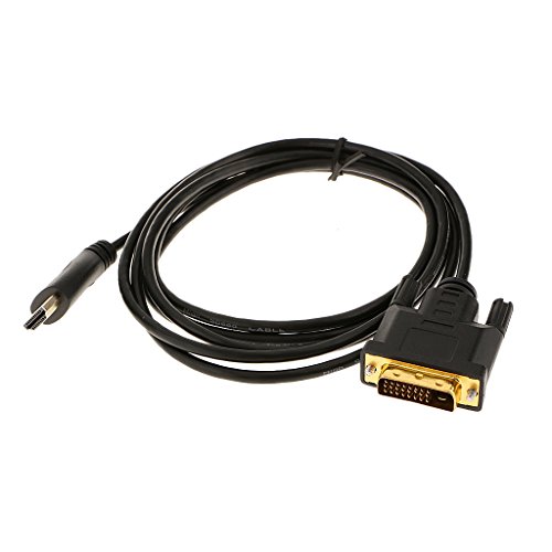 Adapterkabel HDMI (25-pol.) auf DVI, Stecker/Stecker, High Speed HDMI-DVI Kabel HDTV Cable, 1M bis 3M – 2M / 6.6ft - 4