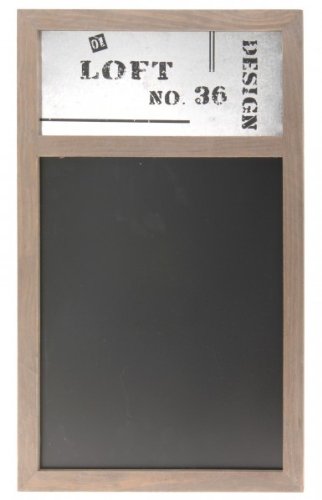 Nostalgische Holz-Kreide-Tafel 'Loft' - Schultafel - Kreidetafel - Memoboard - Notitztafel - Wandtafel