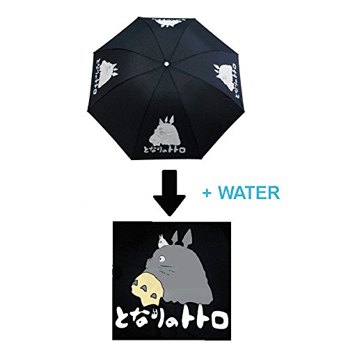 Preisvergleich Produktbild Totoro Anime schwarz Farbwechsel Regenschirm