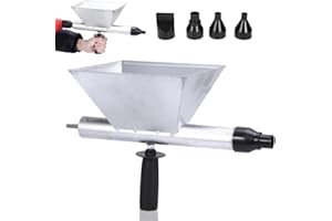 BEFITERY Pulverizador De Cemento Máquina de lechada de Mortero para Decor De Pisos Paredes Ladrillos Encoladora Pistola De Calafateo eléctrico Portátiles con 5 Boquillas(Taladro no lincluso)