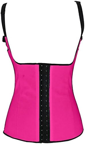 HAMANY Women's Body Shaper Sport Latex Waist Cincher Corset Pink,Size XS