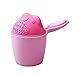Produktbild Baby Shampoo Cup Cartoon Bärenform Baby Bath Kopfhörer Löffel Badelöffel Spielzeug Waschen Haare Wash Tearless Badewanne Kinderpflege Geschenk Geburtstag 9.5 * 10.7 cm (rosa)