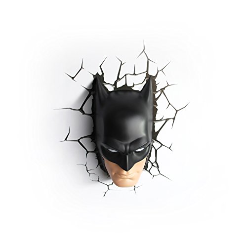 DC Comics Batman Maske Wandlampe 3D Light FX LED Kinderlampe -Nachtlicht für kinder mit automatische Abschaltung und wandaufkleber - 6
