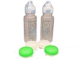 2 x 60ml Travel Flight Small Multipurpose Biotrue Contact Lens Solution UNBOXED Cheaper Postage Better Value