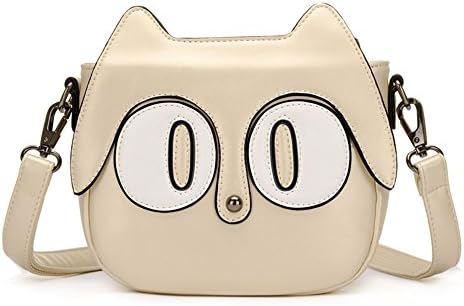 Otomoll womens Vintage Pu Leather Cute Cartoon Black Cat Fashion Shoulder Bag Mobile Tote Crossbody Bag