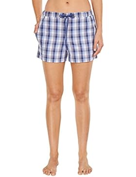 Schiesser Damen Schlafanzughose Web Shorts, Peached