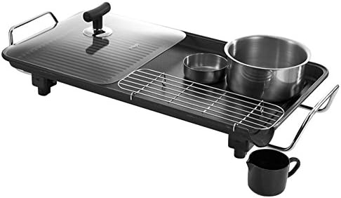 SK Magic Portable Diamond Coating Electric Wide Grill Pan BBQ Party Full-SET For Outdoor Camping 220V