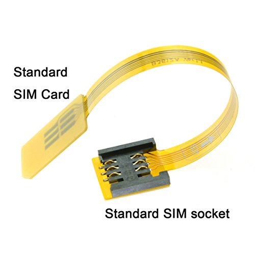 chenyang GSM CDMA Standard uim SIM Card Kit männlich zu weiblich Verlängerung Soft Flat FPC Kabel Verlängerung 10 cm - 5