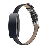 xue binghualoll Uhrenarmband, Ersatz-Lederarmband für Fitbit Inspire/Inspire HR