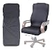 Produktbild ANSUG Computer Büro Sitzbezug, Modern Style Stretch Rotierenden Stuhl Schutz Abnehmbare Waschbar Sessel Schonbezug (Grau L)