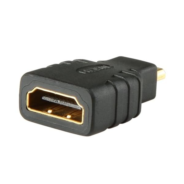 HDMI una hembra al adaptador de HDMI Micro, chapado en oro - Image 3