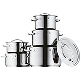 Material: Cromargan Edelstahl 18/10 poliert - rostfrei, spülmaschinengeeignet, pflegeleicht, backofengeeignet, geschmacksneutral und säurefest. Hitzebeständig bis 250°C ohne Deckel (180°C mit Deckel)