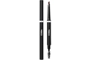 VEECCI Diamond Eyebrow Pencil with Dual-Ended Brush and Automatic Cane Cutter - Grey Brown (Hot) - Long Lasting for Women and Girls, Sweat-proof Eyebrow Makeup for Effortless Beauty