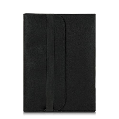 kwmobile Laptoptasche Filz Sleeve f  r 14  Laptop   Notebook   Ultrabook - Notebook Tasche Schutzh  lle Laptop Case H  lle in Schwarz mit Innentaschen