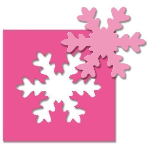 efco 1795059 Stanzer 3XL, Schneeflocke Motivstanzer, Metall, rosa, 15 x 10,5 x 9 cm