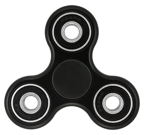 Hand Spinner Stress Relief Toy, Tri-Spinner Fidget Toy 3D Printing EDC Focus Toy for Killing Time (Black)