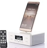 ✔ Función NFC de Bluetooth: NFC incorporada para comunicación de campo cercano, permite bluetooth para un rápido emparejamiento entre su teléfono inteligente NFC y la conexión de altavoces.