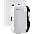 AUSHA® WiFi Range Extender, WiFi Signal Booster up to 300Mbps, 2.4G High Speed Wireless WiFi Repeater with Ethernet Port, Support AP/Repeater Mode and WPS Function
