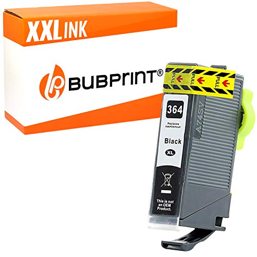 Bubprint Cartucho de Tinta Compatible con HP 364 XL para Impresora PhotoSmart B109N B210B C410D C5393 D5463 Deskjet D5400 D5460 OfficeJet 4610 Negro