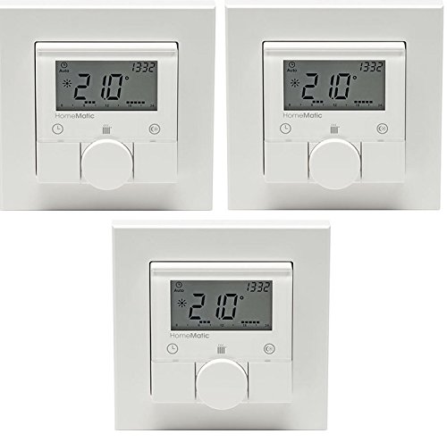 Preisvergleich Produktbild HomeMatic Set 3 x Funk-Wandthermostat