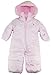Pink Platinum Baby Girls Solid One Piece Snowsuit Pram Bounting Winter Jacket, Pink 6/9 Months
