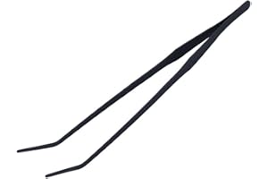 Akvariepincett, böjda 38 cm/14,9 tum extra långa matningstänger rostfritt stål fisktank verktyg för vattenväxter, ödlor och s
