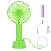 Produktbild Portable Mini USB Fan Handheld Personal Electric Desk Fan with Rechargeable Battery Table Fan for Office,Home,Kitchen,Travelling,Desktop,Student,Indoor,Outdoor, Bedroom,Cooling Tools (Green)
