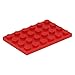 Produktbild 1x LEGO 3032 Platte | Rot