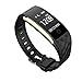 Produktbild Fitness Tracker Smart Armband auswechselbare Band Schrittzähler Armband Bluetooth 4.0 Wasserdicht Activity Tracker Herzfrequenz Monitor Sport Gesunde Armband, schwarz
