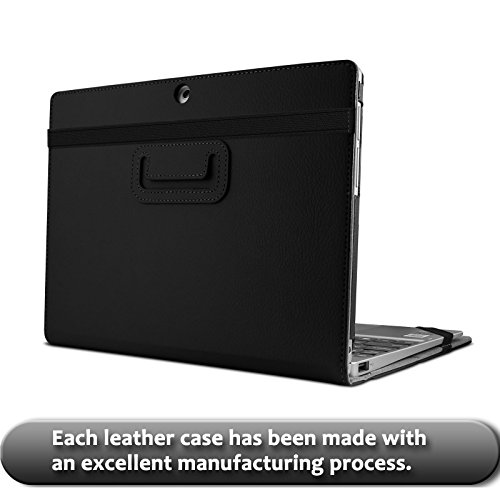 Lenovo MIIX 320 Hülle Case -Infiland Slim Fit Folio PU-lederne dünne Kunstleder Schutzhülle Cover Tasche für Lenovo MIIX 320 25,65cm (10,1 Zoll HD IPS Touch) 2in1 Tablet (Tablet und Tastatur sind nicht entgehaltet,mit Auto Schlaf / Wach Funktion)(Schwarz) - 6