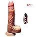 Produktbild LWJLCL Dildos-Erschütterung - heftige männliche Penis-Replik mit Saugnapf, 10m drahtloser Fernbedienung und magnetischer Aufladung USB,Flesh
