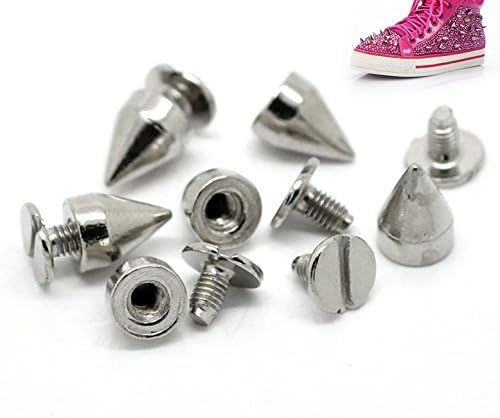 Pack of 10 Spikes Studs 9x7 mm