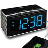 Einfache Zeitzone eingestellt (Drücken und halten Sie die SET-Taste und stellen Sie dann die Stunden nach oben oder unten ein). Backup-Batterie zur Aufrechterhaltung der Zeit- und Alarmeinstellungen. Automatische und manuelle Helligkeitsanzeige.